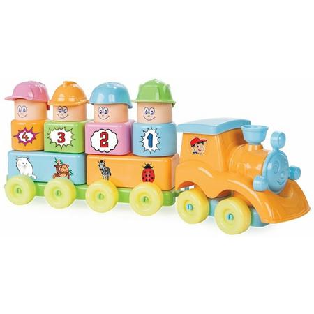 Pilsan speelgoedtrein voor kinderen / geschikt voor gebruik van kinderen van 1 jaar en ouder / kleurrijk en educatief speelgoed voor kinderen / grondstoffen geschikt voor de gezondheid van kinderen
