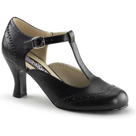 Flapper-26 Mary Jane pump with short heel black matt - (EU 38 = US 8) - Funtasma
