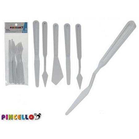 Pincello Paletmessen Plastic 5 stuks