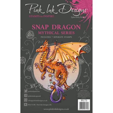 Pink Ink Designs Clear Stempel set Snap Dragon