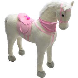 Pink Papaya Reuzen XXL Paard voor Kinderen Luna - 125 cm