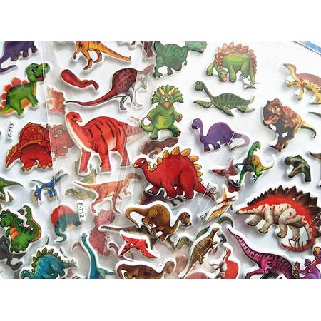12 velletjes dinosaurus stickers