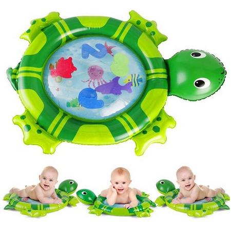 Opblaasbare baby water speelmat - schildpad