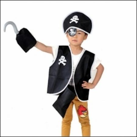 5-delig piratenset - jongens - meisjes - verkleedkleding - one size