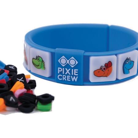 Pixie Crew Pixel Armband Dinosaurus Blauw