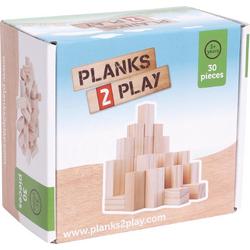 Planks 2 Play Houten Blokken - 30 Kleine Pilaren