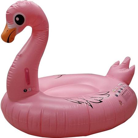 Opblaasfiguur Mega Flamingo