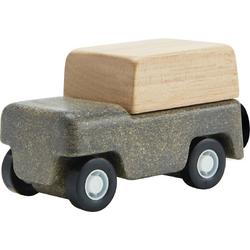 Plan Toys houten auto grijs