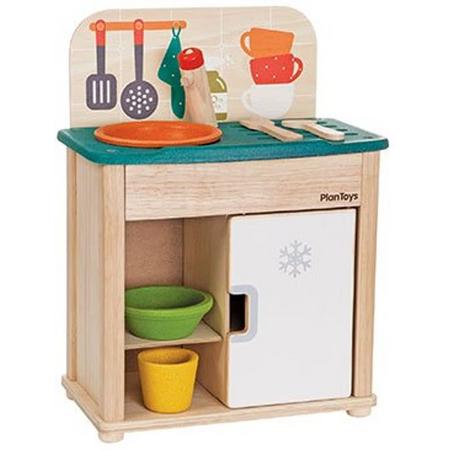 Plan Toys houten keukentje Sink & Fridge