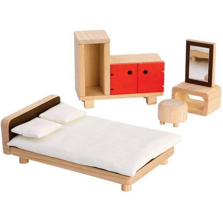 Plan Toys houten poppenhuis meubels Parents Room