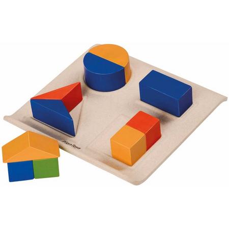Plan Toys  houten vormenpuzzel Fraction Fun