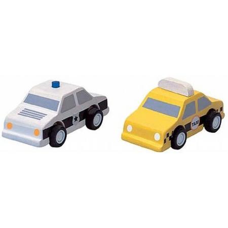 PlanToys City taxi & politiewagen