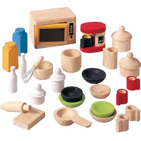 PlanToys Poppenhuis accessoires voor de keuken