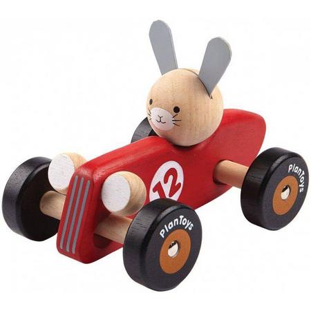 Raceauto konijn