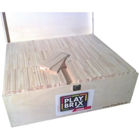 PlayBrix bouwplankjes 1000st in kist