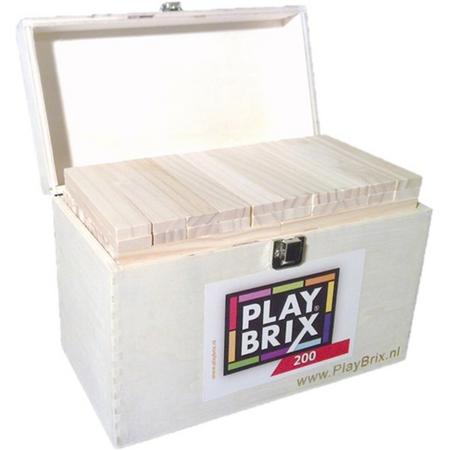 PlayBrix bouwplankjes 200st in kist