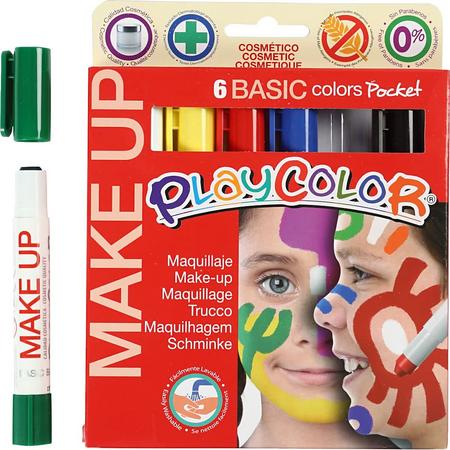 Playcolor Make up, 6x5 gr, kleuren assorti
