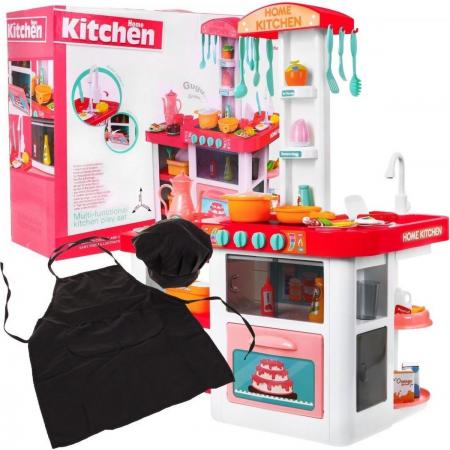 Speelgoed Keuken Accessoires – Keukentje Met Eten & Pannenset / Winkel Keukengerei Roze 46 el.