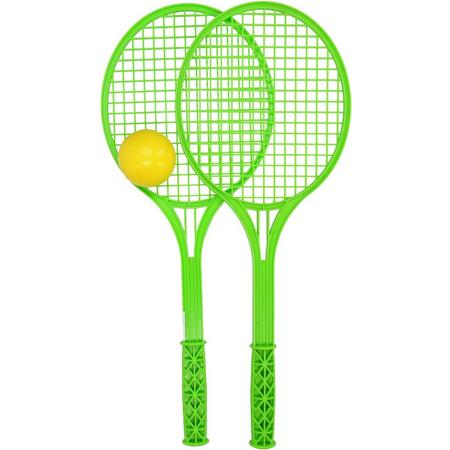 Playfun Soft Tennisset Groen 3-delig