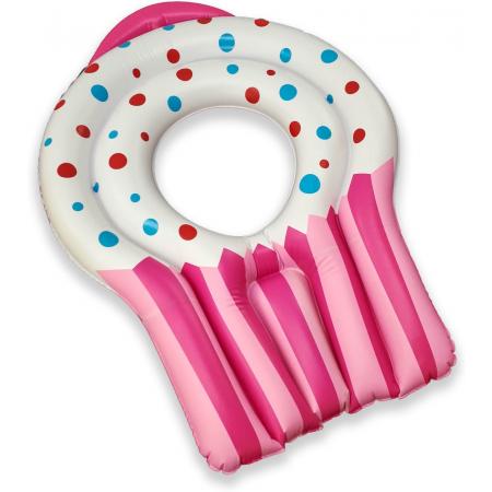 Opblaasbare Cupcake Zwemband voor Kinderen en Volwassenen – 120x90 cm