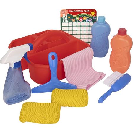 Playkidz Cleaning Caddy 10pc Set - Schoonmaakmiddel Set