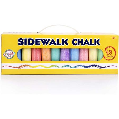 Playkidz Sidewalk Chalk - Stoepkrijt - 48 stuk