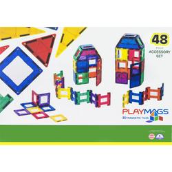 Playmags 3D Magnetische Tegels Accessory Set - 48 Delige