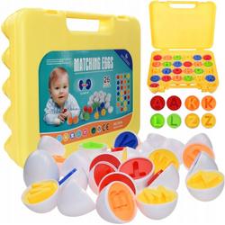 Eieren Sorteren - Alfabet - 26 Paar - Montessori Speelgoed - Sorteer Speelgoed - Peuters - Educatief - Speelgoed - Cadeau - Sorteren - Ontwikkelingsspeelgoed - Motoriek - Puzzel - Geometrisch Speelgoed - Montessori - Speelgoed Peuters - Matching Eggs