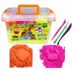 Kinetisch Zand - 2 kg Magisch Zand - Inclusief vormpjes - Willekeurige kleuren -Speelzand - Sensorisch Speelgoed - Montessori Speelgoed - Ontwikkelings Speelgoed - Jongens en Meisjes