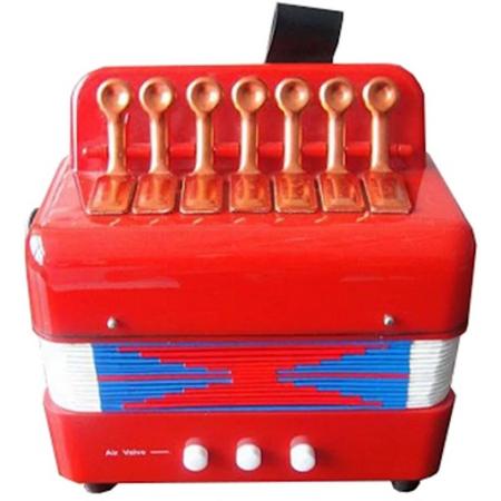 Kinder accordeon rood