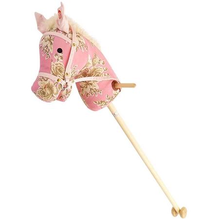 Playwood - Stokpaard roze bloem met geluid