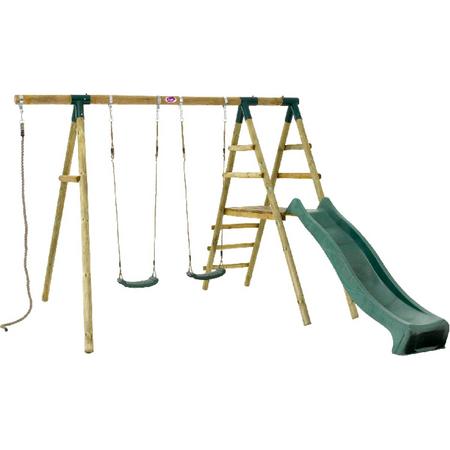 Plum swing set Giant Baboon with climbing frame wood