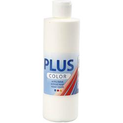 Plus Color acrylverf, off white, 250 ml