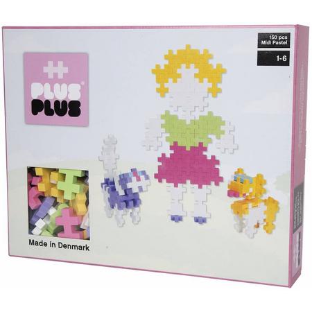 Plus-Plus Midi Pastel - Meisje & Huisdieren - 150 stuks