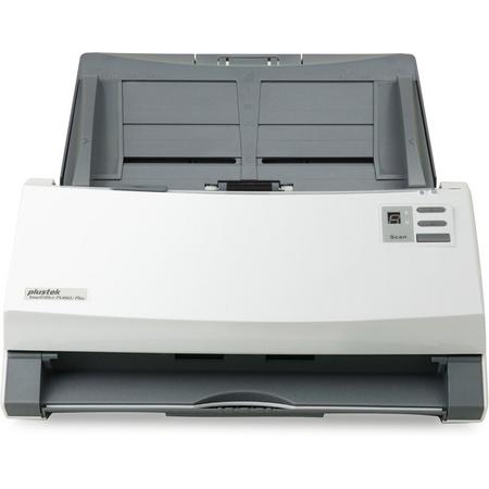 Plustek SmartOffice PS406U Plus 600 x 600 DPI ADF-scanner Grijs, Wit A4