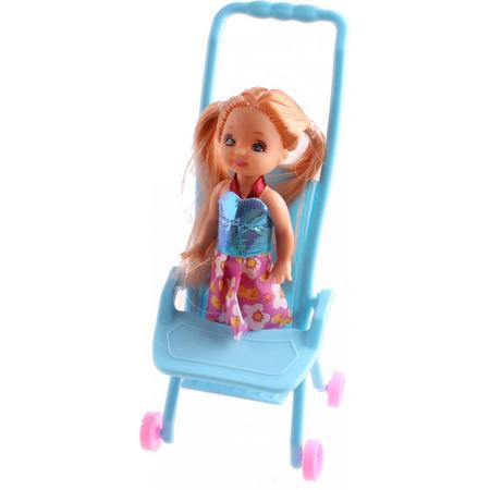 Pms Tienerpop Doll Princess 10 Cm 3-delig Blauw
