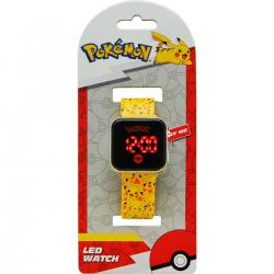 Nintendo Pokémon LED horloge - Officiële Licentie - Pikachu geel