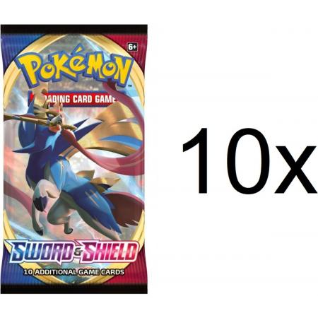Pokemon - 10x Sword & Shield booster box packs - Pokémon kaarten