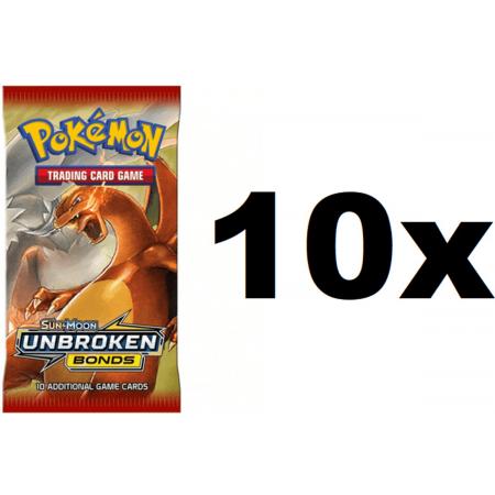Pokemon - Unbroken Bonds 10 booster box pakjes - Pokémon kaarten