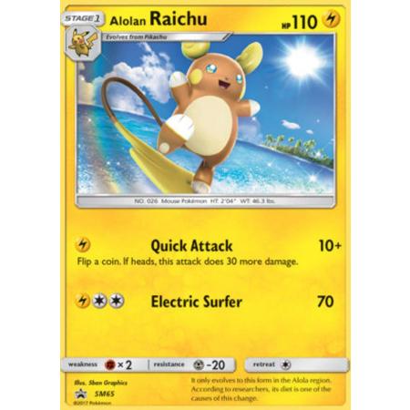Pokemon Alolan Raichu Grote Kaart SM65