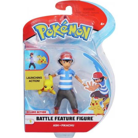 Pokemon: Battel Feature Figure - Ash & Pikachu