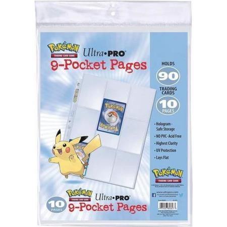 Pokémon Asmodee Hologram Pages POKEMON 9-Pocket 3hole 10 Pages - EN