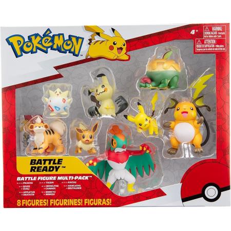 Pokémon Figuren - Battle Ready W9 - Set van 8 Speelfiguur
