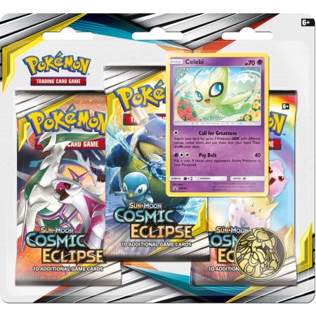 Pokémon Sun & Moon Cosmic Eclipse 3BoosterBlister Celibi - Pokémon Kaarten
