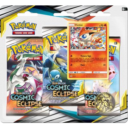 Pokémon Sun & Moon Cosmic Eclipse 3BoosterBlister Victini - Pokémon Kaarten