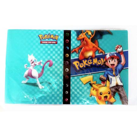 Pokémon Verzamelmap 4 Pocket - 240 Pokemon Kaarten album - Pikachu Ash