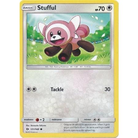 pokemonkaart - Stufful - 111/149 - sun en moon