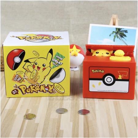 pokémon Pikachu spaarpot - munten teller - Spaarpot - Batterijen meegeleverd