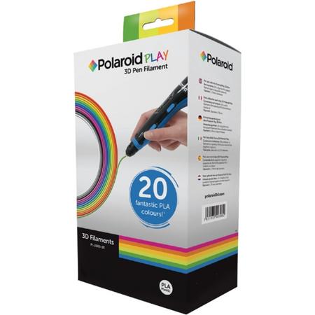 Navulling 3D pen Polaroid play filament 1.75mm PLA assortiment