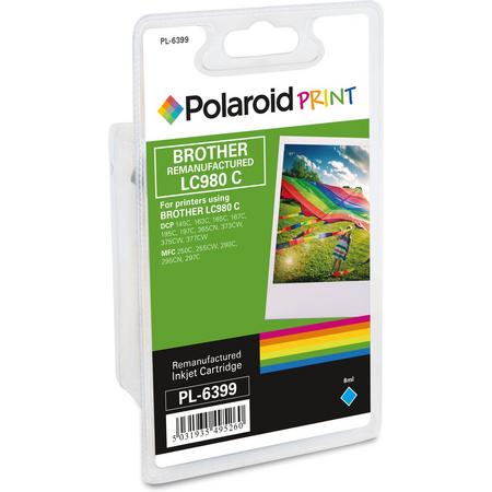 Polaroid inkt RM-PL-6399-00 voor brother LC-980C, cyan